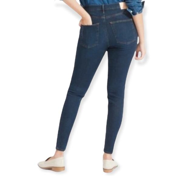 Everlane Jeans The High Rise Skinny Ankle Dark Wash Women's Size 32 - Picture 2 of 11